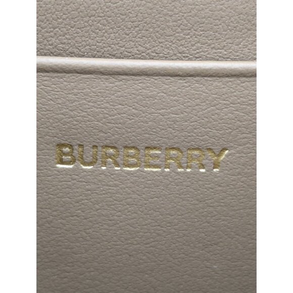 Burberry MN Zip Around Check Canvas Coin Wallet Pale Cameo 8084527 - Picture 7 of 11
